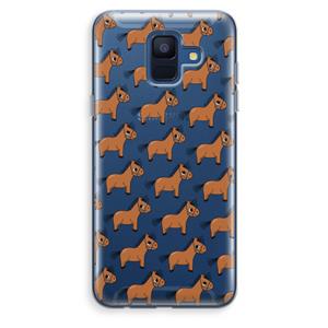 CaseCompany Pony: Samsung Galaxy A6 (2018) Transparant Hoesje