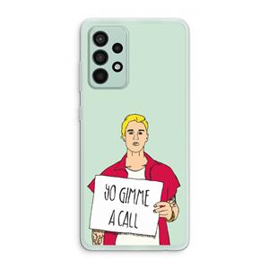 CaseCompany Gimme a call: Samsung Galaxy A52s 5G Transparant Hoesje