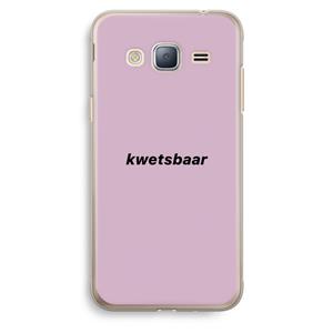 CaseCompany kwetsbaar: Samsung Galaxy J3 (2016) Transparant Hoesje