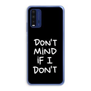 CaseCompany Don't Mind: Xiaomi Redmi 9T Transparant Hoesje