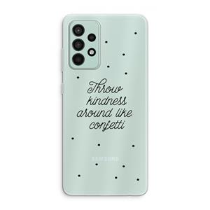 CaseCompany Confetti: Samsung Galaxy A52s 5G Transparant Hoesje