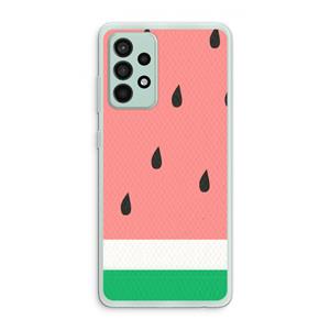 CaseCompany Watermeloen: Samsung Galaxy A52s 5G Transparant Hoesje