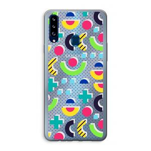 CaseCompany 8-bit N°1: Samsung Galaxy A20s Transparant Hoesje