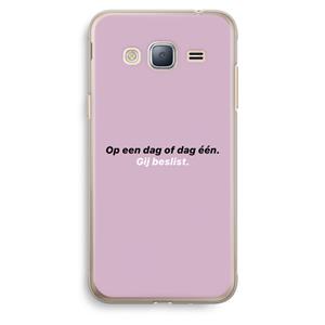 CaseCompany gij beslist: Samsung Galaxy J3 (2016) Transparant Hoesje