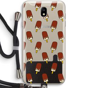 CaseCompany Yummy: Samsung Galaxy J7 (2017) Transparant Hoesje met koord