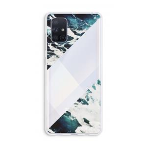 CaseCompany Golven: Galaxy A71 Transparant Hoesje