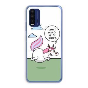 CaseCompany Unicorn: Xiaomi Redmi 9T Transparant Hoesje