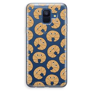 CaseCompany Croissant: Samsung Galaxy A6 (2018) Transparant Hoesje