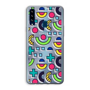 CaseCompany 8-bit N°6: Samsung Galaxy A20s Transparant Hoesje