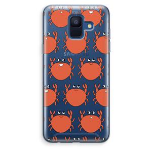 CaseCompany Krab: Samsung Galaxy A6 (2018) Transparant Hoesje