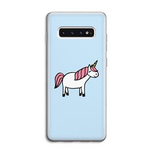 CaseCompany Eenhoorn: Samsung Galaxy S10 4G Transparant Hoesje