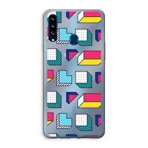 CaseCompany 8-bit N°7: Samsung Galaxy A20s Transparant Hoesje