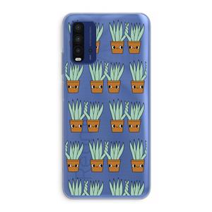 CaseCompany Sansevieria: Xiaomi Redmi 9T Transparant Hoesje