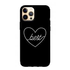 CaseCompany Best heart black: iPhone 12 Pro Max Tough Case