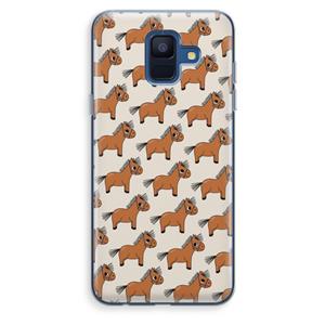 CaseCompany Pony: Samsung Galaxy A6 (2018) Transparant Hoesje