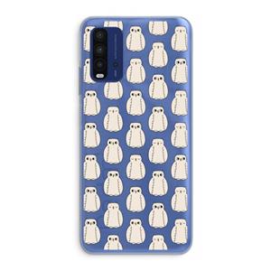 CaseCompany Uilen: Xiaomi Redmi 9T Transparant Hoesje