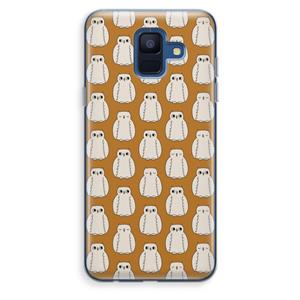CaseCompany Uilen: Samsung Galaxy A6 (2018) Transparant Hoesje