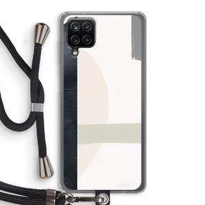 CaseCompany Baca: Samsung Galaxy A12 Transparant Hoesje met koord