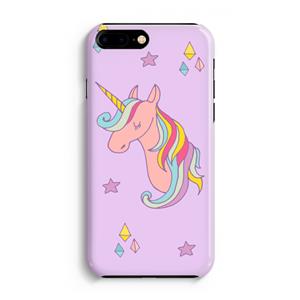 CaseCompany Roze eenhoorn: iPhone 8 Plus Volledig Geprint Hoesje