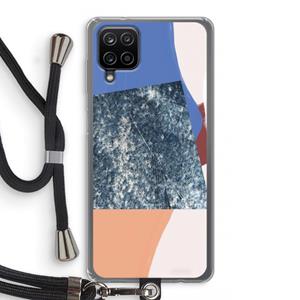 CaseCompany Billy: Samsung Galaxy A12 Transparant Hoesje met koord