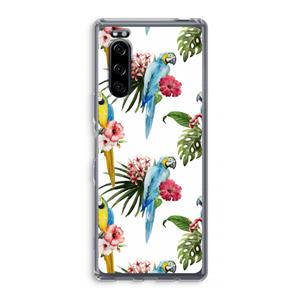 CaseCompany Kleurrijke papegaaien: Sony Xperia 5 Transparant Hoesje