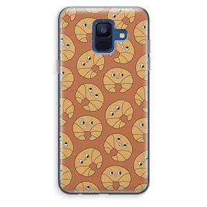 CaseCompany Croissant: Samsung Galaxy A6 (2018) Transparant Hoesje