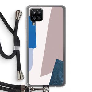 CaseCompany Lapis: Samsung Galaxy A12 Transparant Hoesje met koord