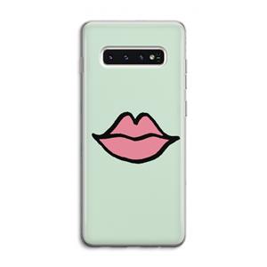CaseCompany Kusje: Samsung Galaxy S10 4G Transparant Hoesje