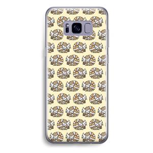 CaseCompany Slapende poes: Samsung Galaxy S8 Plus Transparant Hoesje