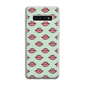CaseCompany Lipjes: Samsung Galaxy S10 4G Transparant Hoesje