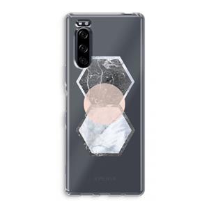 CaseCompany Creatieve toets: Sony Xperia 5 Transparant Hoesje