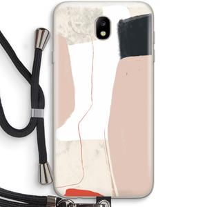 CaseCompany Lava: Samsung Galaxy J7 (2017) Transparant Hoesje met koord