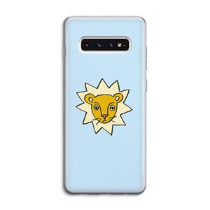 CaseCompany Kleine leeuw: Samsung Galaxy S10 4G Transparant Hoesje