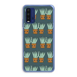 CaseCompany Sansevieria: Xiaomi Redmi 9T Transparant Hoesje