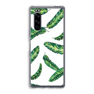 CaseCompany Lange bladeren: Sony Xperia 5 Transparant Hoesje