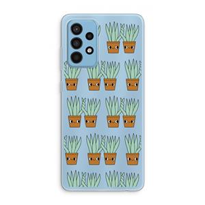 CaseCompany Sansevieria: Samsung Galaxy A52 Transparant Hoesje
