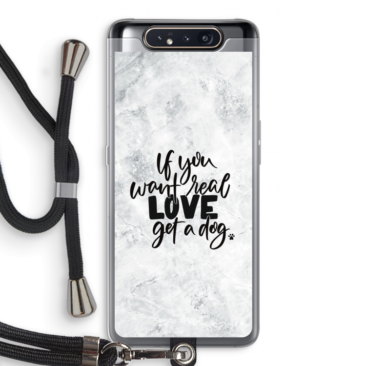 CaseCompany Partner in crime: Samsung Galaxy A80 Transparant Hoesje met koord
