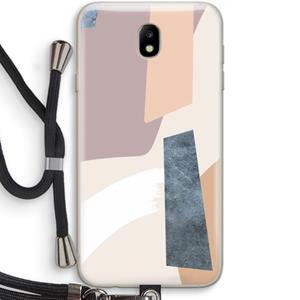 CaseCompany Luca: Samsung Galaxy J7 (2017) Transparant Hoesje met koord