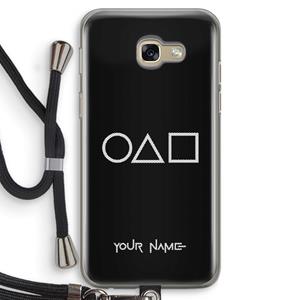 CaseCompany Squid Game: Samsung Galaxy A5 (2017) Transparant Hoesje met koord