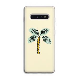 CaseCompany Palmboom: Samsung Galaxy S10 4G Transparant Hoesje