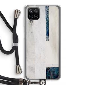 CaseCompany Meet you there: Samsung Galaxy A12 Transparant Hoesje met koord