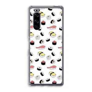 CaseCompany Sushi time: Sony Xperia 5 Transparant Hoesje