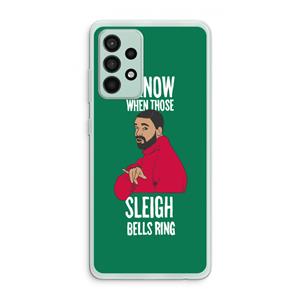 CaseCompany Sleigh Bells Ring: Samsung Galaxy A52s 5G Transparant Hoesje