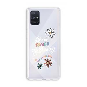CaseCompany Tough Life: Galaxy A71 Transparant Hoesje
