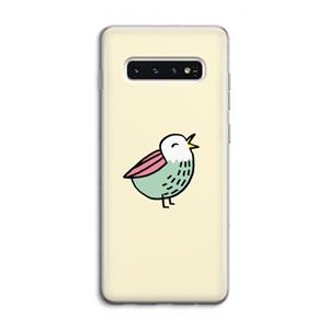 CaseCompany Birdy: Samsung Galaxy S10 4G Transparant Hoesje