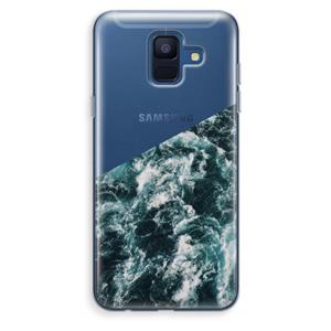 CaseCompany Zee golf: Samsung Galaxy A6 (2018) Transparant Hoesje