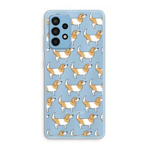 CaseCompany Doggy: Samsung Galaxy A52 Transparant Hoesje