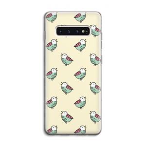 CaseCompany Vogeltjes: Samsung Galaxy S10 4G Transparant Hoesje