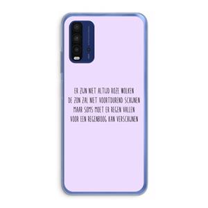 CaseCompany Regenboog: Xiaomi Redmi 9T Transparant Hoesje