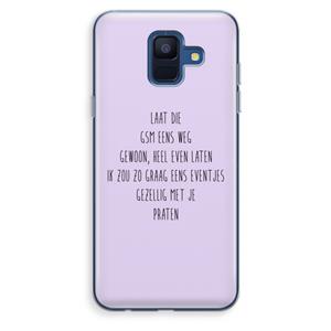CaseCompany GSM: Samsung Galaxy A6 (2018) Transparant Hoesje